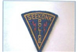 A Seekonk Police Patch depicting lighting bolts